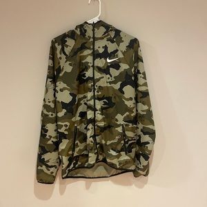 Nike Dri-Fit Camo Olive Woven Men's Training Jacket